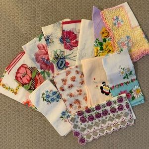 LOWEST PRICE! Lot of 12 Vintage Handkerchiefs